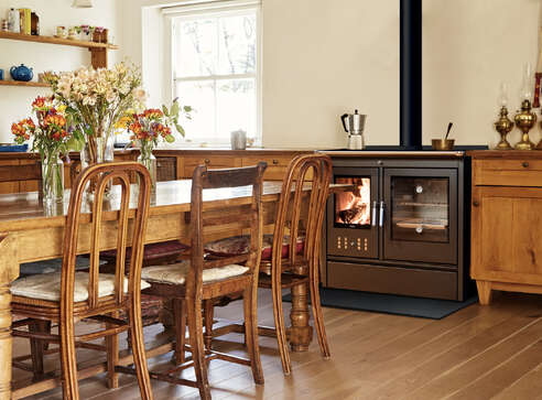 Klover Star 90 wood cooker matt black